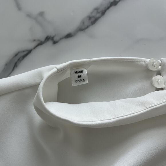 A.L.C. Kaia Gathered Sleeveless Midi Dress Off White Size 6 Feminine modest Chic - Picture 7 of 12